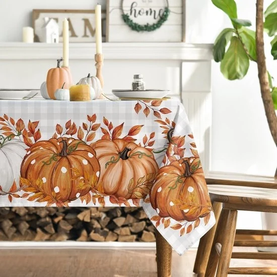Tavolo di Tavola Autunno - Decorazione per la Casa - 140x110 cm