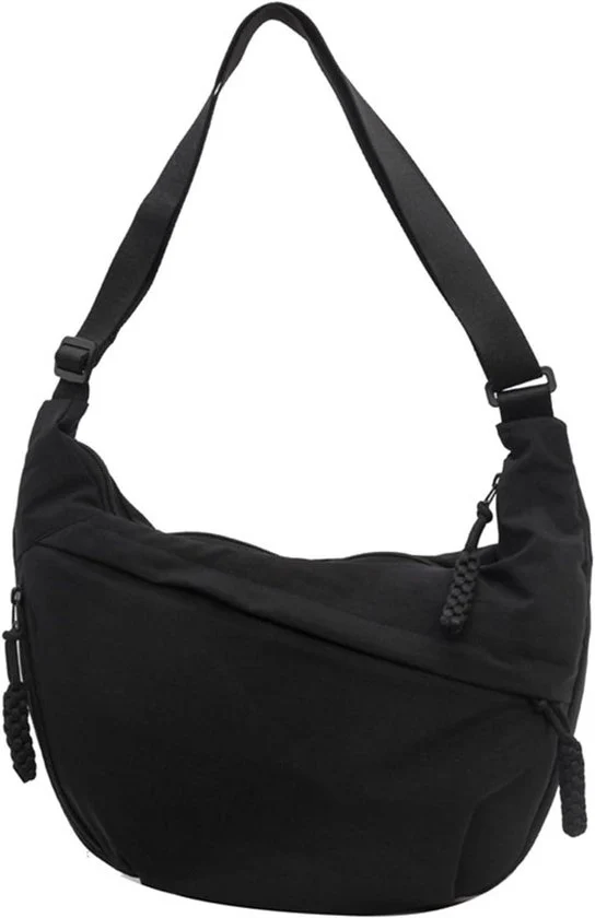 Borsa a forma di mezzaluna per donne - borsa da spalla casual - nylon