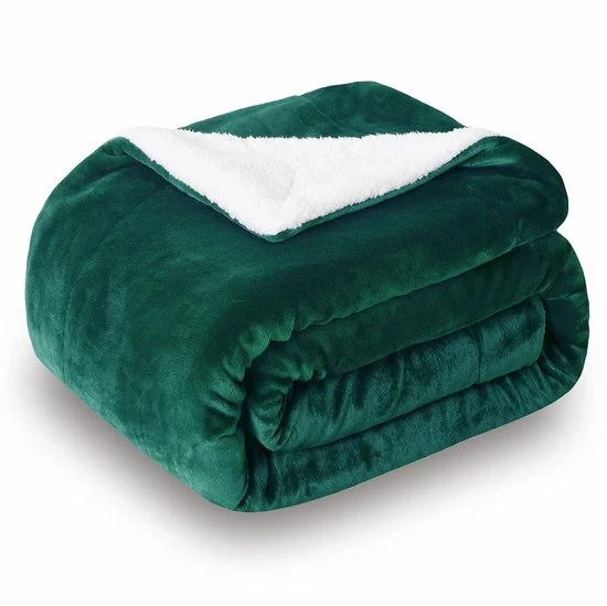 Doppia Sherpa coperta - Calda e respirante - 1 pezzo - Diversi colori - 220 x 240 cm