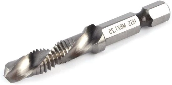 Set di puntoni a cuneo per foratura a tazza - Adatto per metalli leggeri come alluminio e acciaio (M8 x 1.25)