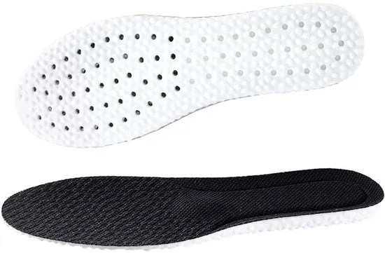 Zoli in resina shockassorbente e drenanti per scarpe da sport che aumentano l'altezza - zoli in resina respiranti e antibatterici - assorbenti e resistenti all'odore - unisex - adatti per corsa, camminata, escursioni e lavoro (35) - Nero
