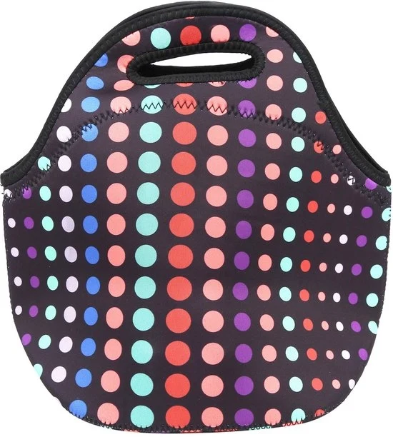 Borsa termica isolata per picnic e campeggio (punti colorati)