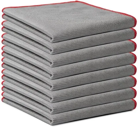 12 asciugamani di microfibra per la pulizia - Asciugamani per vetrerie multifunzionali - Superassorbenti - Per finestre, specchi, parabrezza, schermi, TV, tablet e posate - 30x30cm