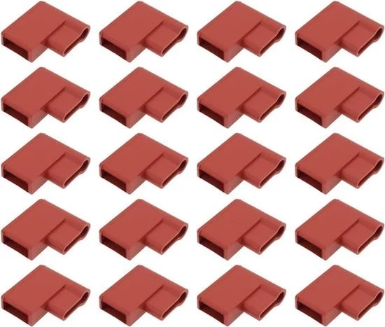 Mouwe di Protezione per Cavi - 6,3 mm - 50 pezzi - Grigio - Piastre da Cucina - Forni a Pizza - Ibridi - Elettrodomestici - Adatto a Tutti i Marchi - Modello Rosso
