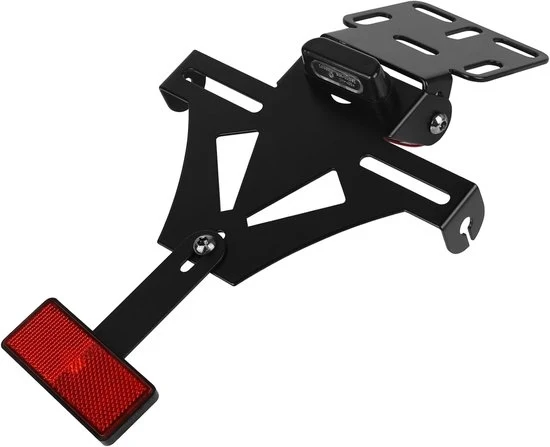 Supporto per targa regolabile con LED per motocicletta - Compatibile con i modelli di motocicletta più popolari