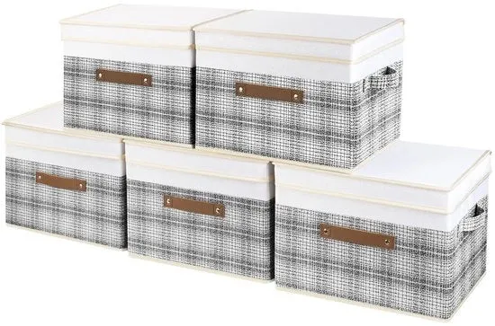 Cassetto di archiviazione patchwork - decorativo e funzionale - 1 pezzo - poliestere