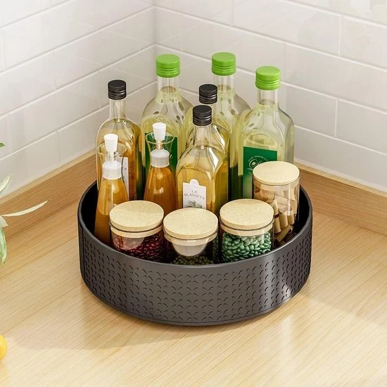 Spazzola per erogatori - Tavolo di rotazione per organizzatore della cucina - 1 pezzo - Acciaio di carbonio