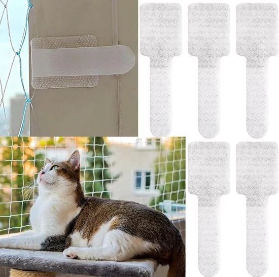 Set di 50 chiodi autofissanti - Rete di protezione per gatti all'aperto per balconi - Senza forare - Facile da installare - Universale per la sicurezza dei balconi e delle finestre