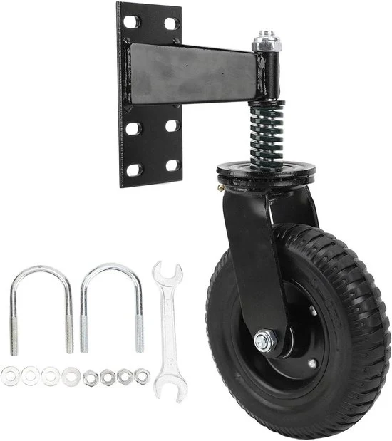 Ruote in gomma con freno per cancelli esterni - Ruote girevoli per cancelli pesanti - Ruote per cancelli pesanti porte in legno cancelli - Cancelli