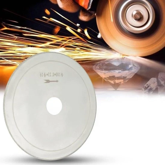 10 Set di Lame a Diamante Ultradure 100 mm * 16 mm Diametro 0.23 mm - Disco a Diamanti Rotondo per Taglio e Liscio Gioielli in Pietre Preziose Lame di Taglio