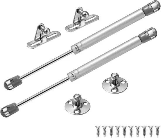 2 pezzi 100N gasveren per mobili idraulici per assorbire shock di gas per braccio pneumatico per sollevamento porta armadio cucina armadio camera da letto armadio a muro dumper di sospensione
