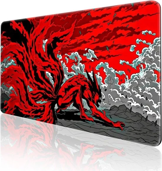 Muismat da Giocatore XXL - Impermeabile, Antiscivolo - 900 x 400 mm - Rosso