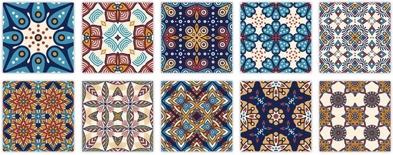 Decalcomanie Decorative Stickers Pavimento - 15x15cm - Adesiva Per Parete - Pavimento - Stickers per Pareti e Pavimenti - Per Decorazione di Casa - Soggiorno, Camera da Letto, Parete di Corpo - Blu scuro, Blu scuro, Giallo