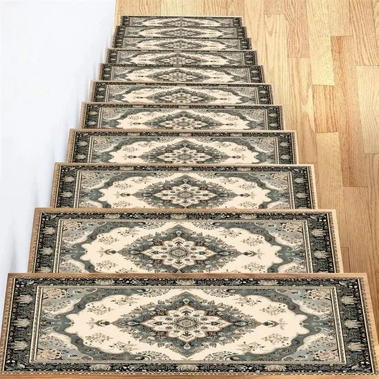26x80CM Tappeto Trappatoio - 15 Pacco - Scarpata Antiscivolo - Tappeto Trappatoio Rimovibile - Scarpata Bagnata Resistentente - Tappeto di Sofficitazione Rapido - Sicuro per Bambini, Anziani e Animali Domestici - Tonalità Verde Menta a Simmetria