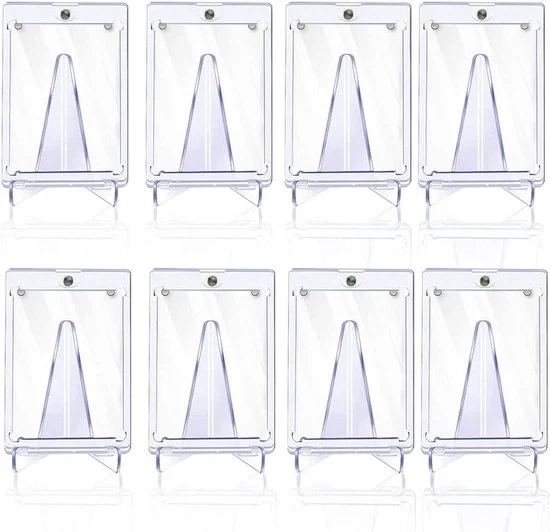 Scatole per carte da collezione trasparenti con caricatore magnetico - Carte da collezione magiche - Scatole per carte da collezione con standard 35PT