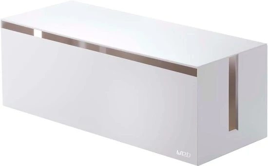 Cassetta di cavi - Organizza i tuoi cavi - 1 pezzo - bianco - plastica