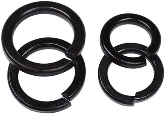 Set di 100 anelli a nastro piatto in carbonio M3, acciaio inossidabile verniciato, pacchi di metallo per lavatrici (100 pezzi)