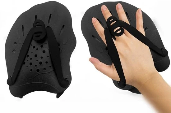 Padda per nuoto per bambini - Padda per nuoto adattabile - Padda per nuoto con manici in silicone - Padda per nuoto per allenamento - Padda per nuoto per allenamento di forza - Apparecchiatura di allenamento per nuoto per bagni - Dimensioni: 18,5x12,5cm