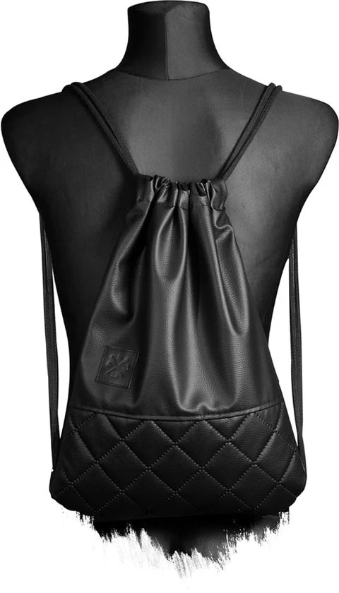 Borsa Sportiva Pieghevole - Pelle Sintetica - Borsa da Palestra - Nero