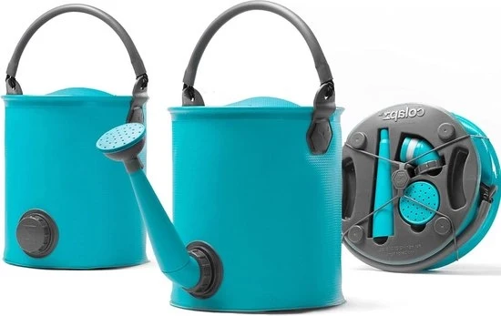Giocello portatile - 10 litri di capacità - Secchio portatile pieghevole con coperchio