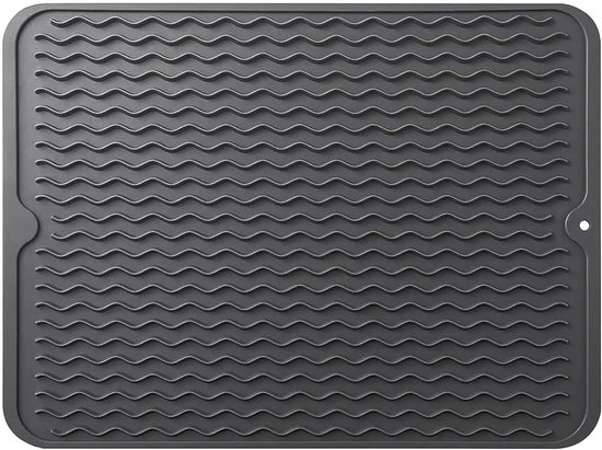 Mat di silicio - Organizzatore del getto - Antiscivolo - Nero - Resistente al calore