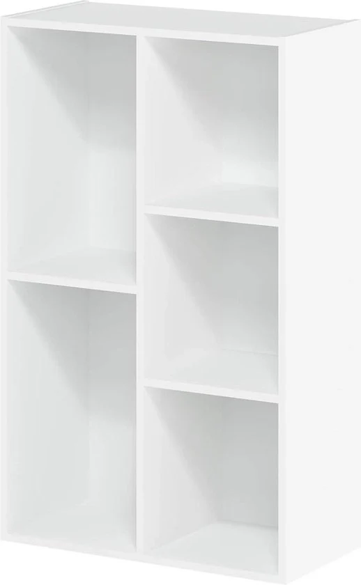 Libreria apribile - 5 cassetti - legno - bianco - 495 x 2398 x 80 cm seggiolino per libri