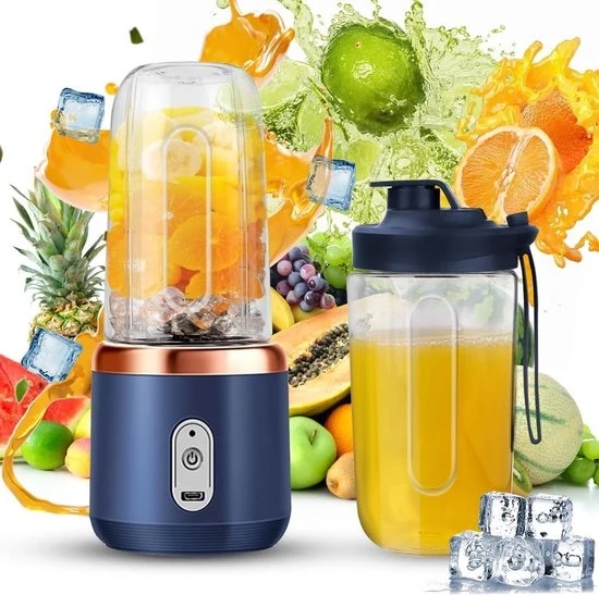 Mini Frullatore Portatile - Frullatore da Piazza - Frullatore per Smoothie - Centrifuga per Succo - Frullatore per Frutta