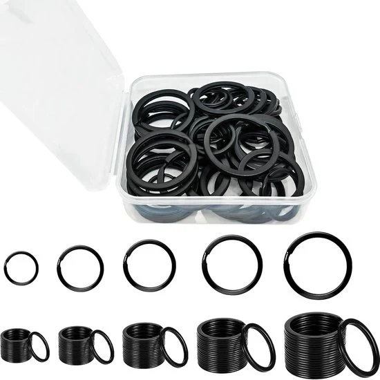 Serrature da chiave - 50 pezzi - Nero - 15 a 30 mm