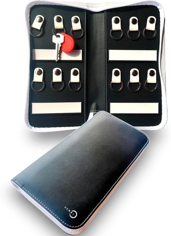 Organizzatore di chiavi portatile - Impermeabile e pratico - 12 chiavi - Bianco