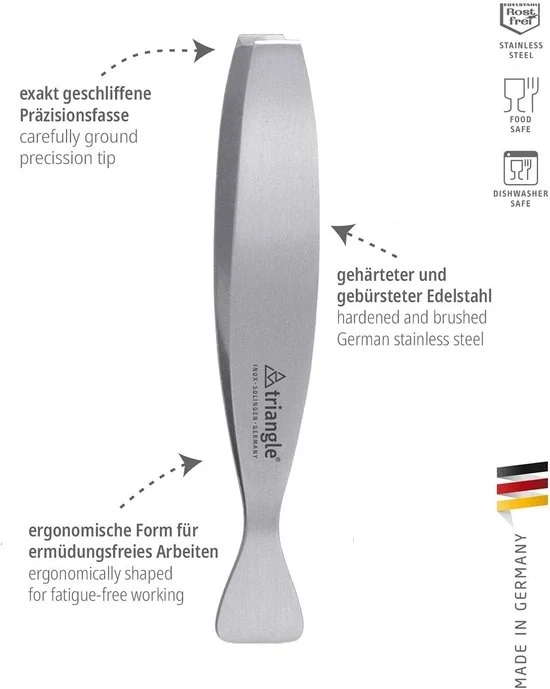 Grattugiapennello Professionale - Acciaio Inossidabile - Ideale per la Preparazione del Pesce
