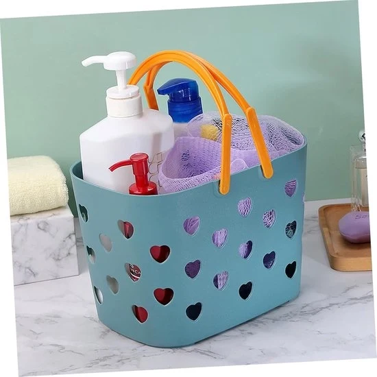 Set di 2 Cesti di Stoccaggio per Bagno Cesto di Stoccaggio per Frutta Cesto di Stoccaggio per Alberghi Cesto di Stoccaggio Rosa con Scaffale Umido Angolo 3Pcs*2