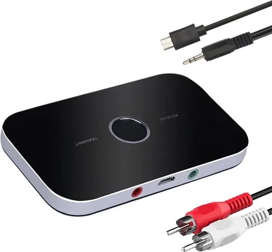 Trasmettitore Bluetooth - Ricevitore Bluetooth - 2-in-1 - Ricevitore Bluetooth - Auto Codice prodotto: Modello: Specifiche tecniche: Frequenza di lavoro: 2,4 GHz, Portata massima: 10 metri, Consumo batteria: 4 ore, Tipo di batteria: Alcalino