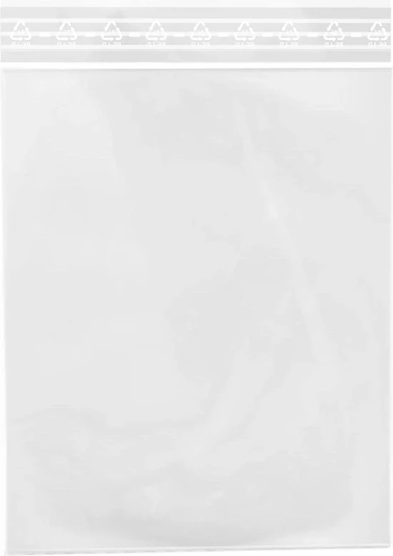 100 sacchetti per chiusura ermetica 80 x 120 mm - ca. 140 ml 90 my (extra resistente) - adatti per alimenti - sacchetti trasparenti per congelatore