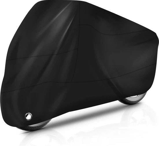 Cappotto motociclistico acqua e polvere impermeabile, UV resistente, nero, unico modello, design minimalista - per motocicli