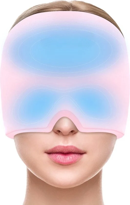 Muti di emicrania - Maschera per emicrania - Terapia caldo e freddo per la cefalea - Reutilizzabile - Antiemicranico - Da non mancare durante gli attacchi di cefalea