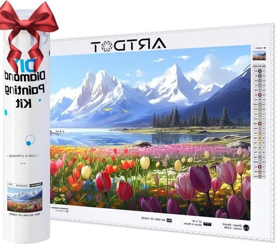 Kit di pittura con diamanti Tulpen - Adulti - Intero Foro - Decorazione per la casa - Regali - Uomini Donne - 228 x 337 cm pittura con diamanti