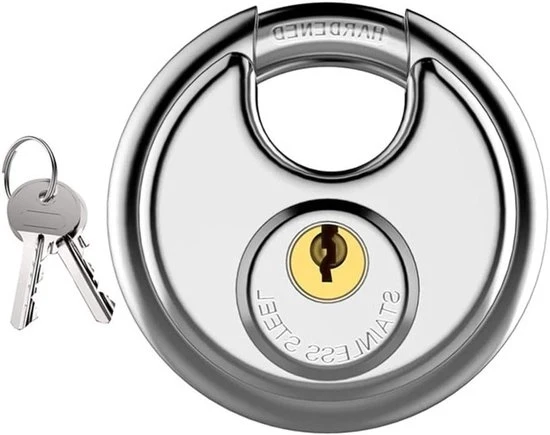 Ganci circolari per finestre chiusura 70 mm rond slot con 2 chiavi - Disc Lock sicurezza slot resistente all'usura