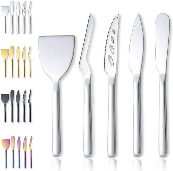 Set di mazzucole per formaggio - 5 pezzi - Inox - Progettazione ergonomico