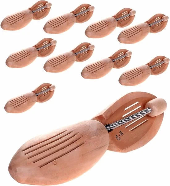 Spirali per Scarpe in Legno - Unisex - 10 Paia - Taglia 41/42