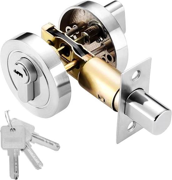 Slot per porta senza maniglia in acciaio inossidabile - inclusa chiave da 2 pezzi
