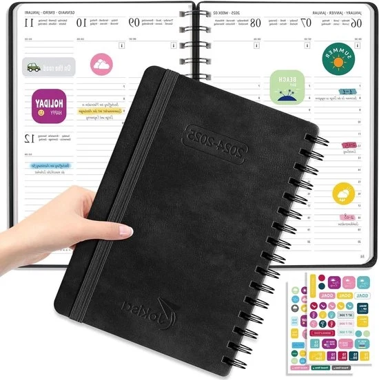 Agenda 2025 - Calendario da scrivere - Pianificatore di studio 2025 - A5