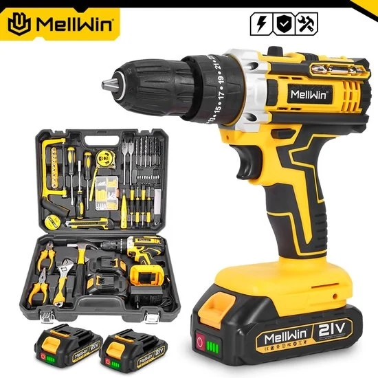 Macchina a percussione elettrica multifunzione - Senza fili - 18V batteria - Kit di coppia