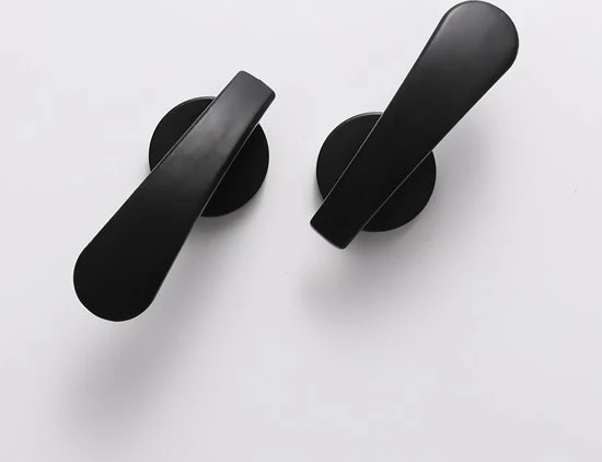 Due supporti per tende Supporti per tende da parete Supporti per tende in acciaio Supporti per tende classici Supporti per tende da parete con anello Supporti per tende da parete Accessori per tende - nero