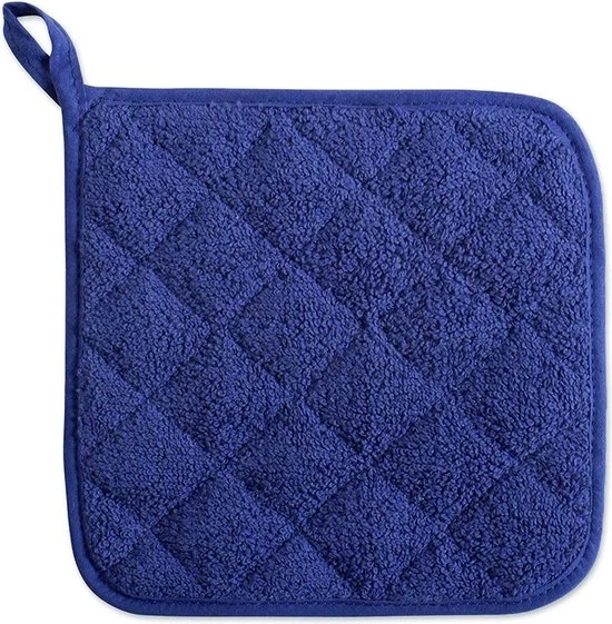 Set di Pannellini per Cucina 5 pezzi, Pannellini a Resistenza al Calore, Set di Sottopiani per Forno, Pannellini a Fiamma per Cucina e Frittura - Blu Scuro - 18*18cm