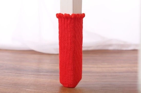 20 pezzi di protezione per gambe di tavolo in tessuto antiscivolo con riduzione del rumore per gambe di tavolo con diametro da 7 a 17 cm - rosso