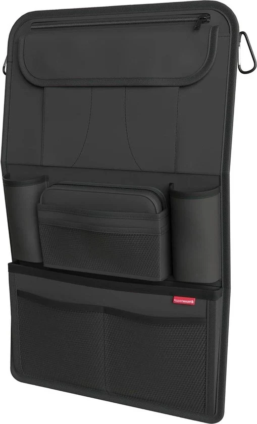 Organizzatore di accessori per auto con tavolo - Parete posteriore stabile - Adatto per alimenti - Supporto per tablet integrato - Etui aggiuntivo - Design di Hamburg Organizzatore di accessori per auto con tavolo