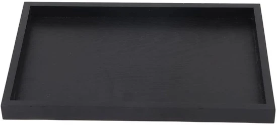 Dienblad in legno massello - versatile e duraturo - nero