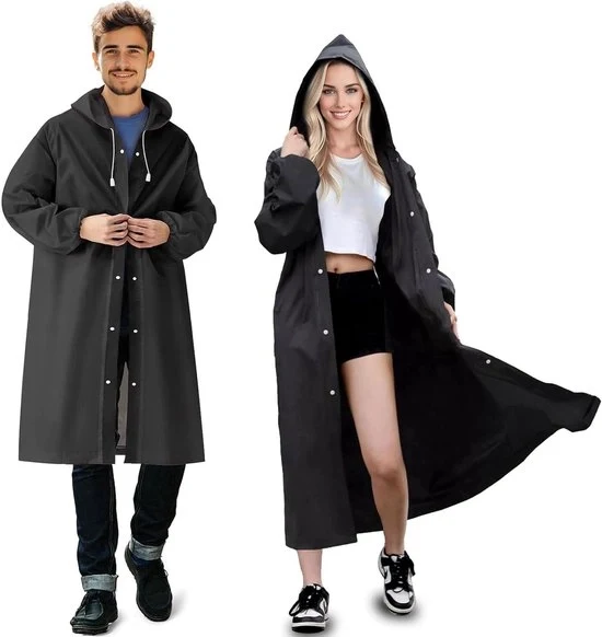 Impermeabile Poncho da Pioggia – Respirabile e Leggero – 2 Pezzi