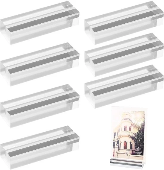 Supporti trasparenti per cartine - formato A6/A7 - 7 pezzi - acrilico - 10 x 3 x 2 cm
