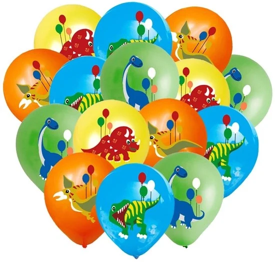 20x Palloni di compleanno dinosauro - Decorazione di festa per festa di bambini
